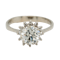 Diamond cluster ring. 1.65 ct est centre diamond - image 1