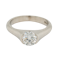 Diamond solitaire ring. 1.01 ct diamond with certificate - image 1
