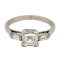 Art Deco diamond ring, asscher cut , 1 .25 ct est. centre with diamond shoulders - image 1