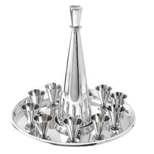 Fabulous silver decanter set by Christoffersen