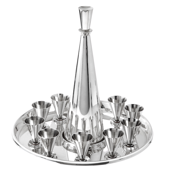 Fabulous silver decanter set by Christoffersen - image 1