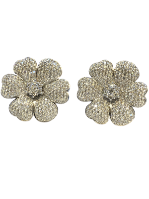 18K white gold 7.60ct Diamond Earrings