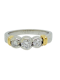 18K white gold 3 stone 0.70ct Diamond Ring - image 1