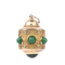 Gold and Green Onyx Lantern Pendant - image 2
