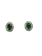 1.25ct Natural Emerald and Diamond Earrings - image 1