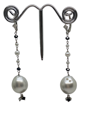 18K white gold Pearl Earrings
