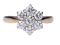 vintage diamond cluster engagement ring  DBGEMS - image 1