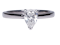 Pear shaped diamond engagement ring 4682  DBGEMS - image 1