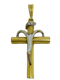 18K yellow gold Diamond Cross Pendant - image 1