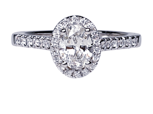 Oval diamond engagement ring DBGEMS
