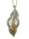 18K yellow gold Diamond Pendant/Brooch - image 1