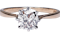 Solitaire cushion cut diamond ring - image 1