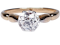1.35ct old European transitional cut diamond engagement ring  DBGEMS - image 1
