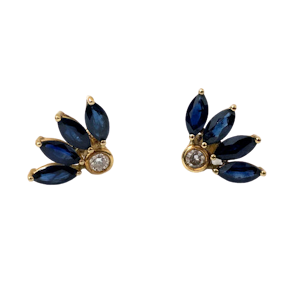 Diamond and Sapphire Earrings