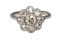 Art Deco Diamond Cluster Ring  DBGEMS - image 1