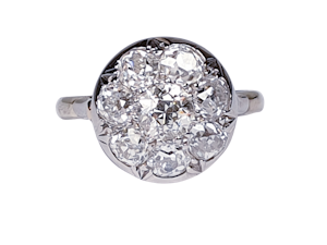 Antique Diamond Cluster Ring DBGEMS
