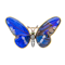 Victorian butterfly wing diamond brooch - image 1