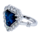 18K white gold 6.46ct Natural Blue Sapphire and 1.57ct Diamond Ring - image 8