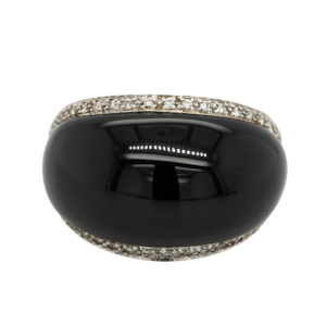 Vintage onyx and diamond ring by Stephen Webster