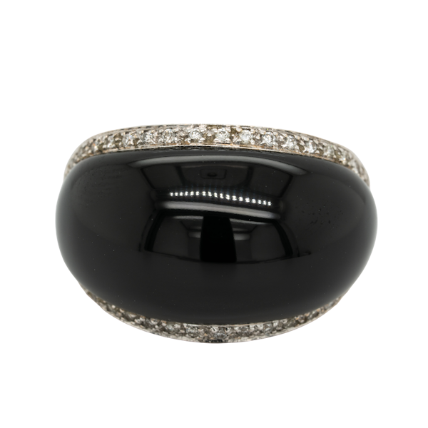Vintage onyx and diamond ring by Stephen Webster - image 1