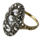 Ca 1800 gold and silver ring with diamonds - image 1