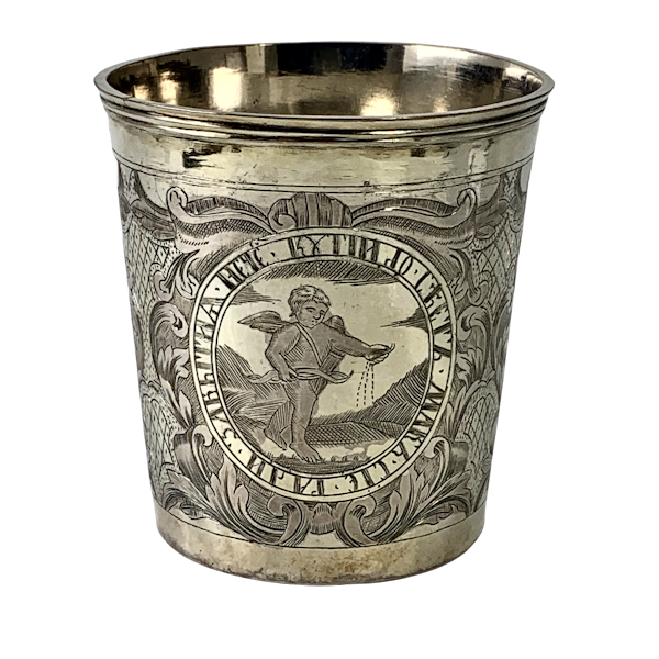 Mid eighteenth century Russian silver beaker - image 1
