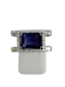 18K white gold 3.50ct Amethyst and Diamond Ring - image 1