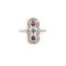Ruby Diamond Ring in Platinum Date circa 1910  SHAPIRO & Co since1979 - image 1