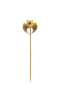 A Gold Owl Tie Pin with Diamond eyes - image 1