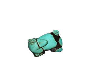 A rare Chinese turquoise figure of a hare.