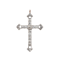 Georgian paste silver cross pendant - image 1