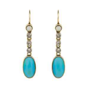 Antique turquoise earrings