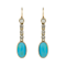 Antique turquoise earrings - image 1