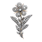 Victorian en tremblant diamond brooch - image 1