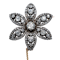 Georgian diamond flower brooch - image 1