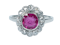 Burmese Ruby and Diamond Cluster Ring  DBGEMS - image 1
