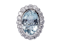 Aquamarine and Diamond Cluster Ring  DBGEMS - image 1