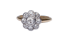 Edwardian Diamond Cluster Engagement Ring  DBGEMS - image 1