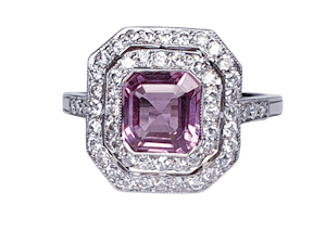 Pink Spinel and Diamond Ring DBGEMS