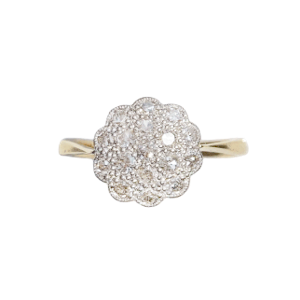 Antique Diamond Daisy Cluster Ring