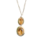 A Gold, Citrine Pendant and Chain - image 1