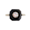 An Onyx and Diamond 18ct Gold Ring - image 1