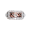 A Cognac Diamond and Diamond Gold Ring - image 1