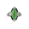 Jade Onyx & Diamond Ring. - image 1