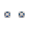 Art Deco diamond and sapphire earrings - image 1