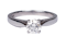 Solitaire Platinum Engagement Ring  DBGEMS - image 1