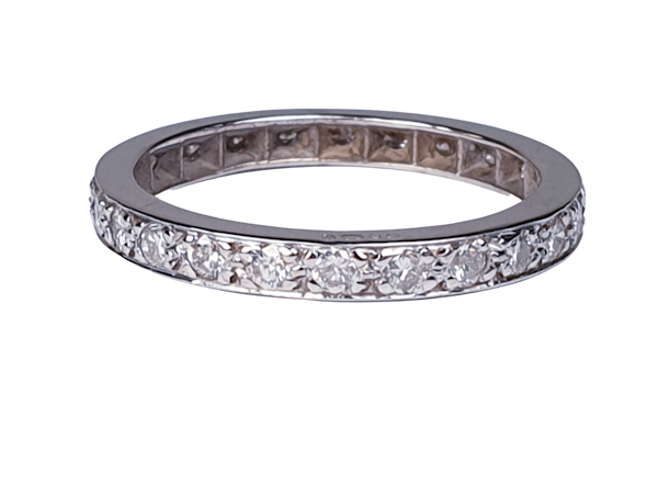 Art Deco Full Hoop Diamond Eternity Ring  DBGEMS - image 1