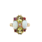An Opal Peridot Diamond and Ruby Ring - image 1