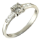 MM5513r Platinum Art Deco single stone ring - image 1