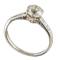 MM6379r Platinum set 1ct single stone diamond ring - image 1